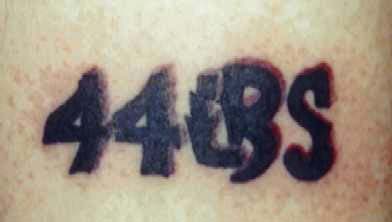ANTs tattoo moments after being inked
